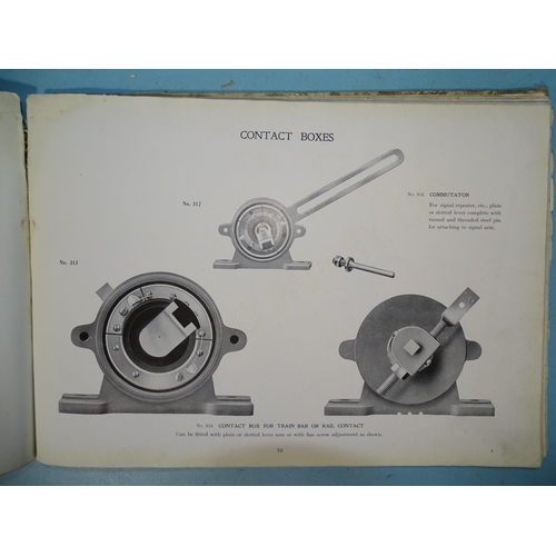 28 - Railway interest, a Tyer & Co. Ltd catalogue and pamphlets dated 1913 detailing railway signalli... 