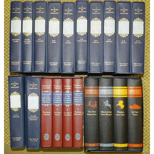 29 - Folio Society, A History of England, 12 vols; Churchill (Winston Spencer), A History of the English-... 