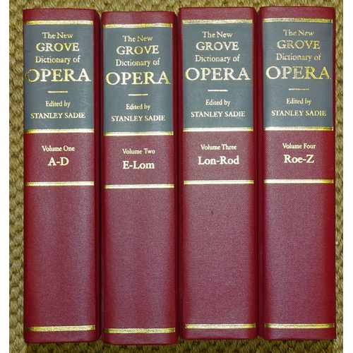 30 - The New Grove Dictionary of Opera, Ed: Stanley Sadie, 4 vols, illus, teg, cl gt, 4to, 2002, (4).... 