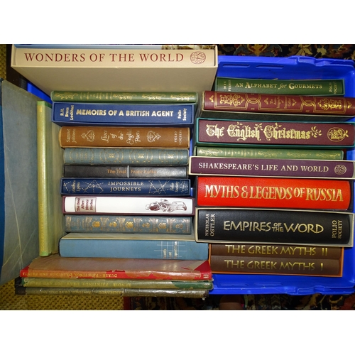 32 - Folio Society, 25 volumes, various, 20 in slip cases, five in original glassine covers and King Albe... 