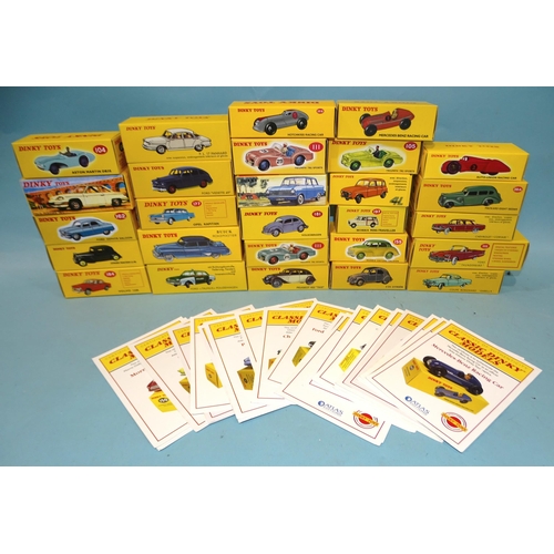 343 - Atlas Dinky, twenty-seven boxed cars, (twenty-six with certificates), (27).