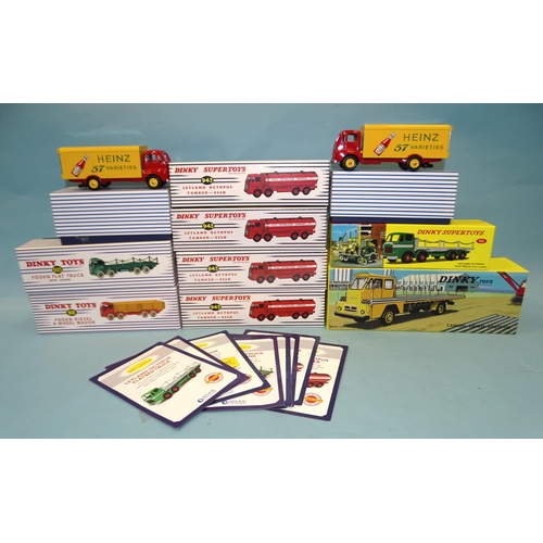 344 - Atlas Dinky, ten boxed tankers and trucks: 943 (x4, two still sealed), 920 (x2), 901, 905 and 935, (... 