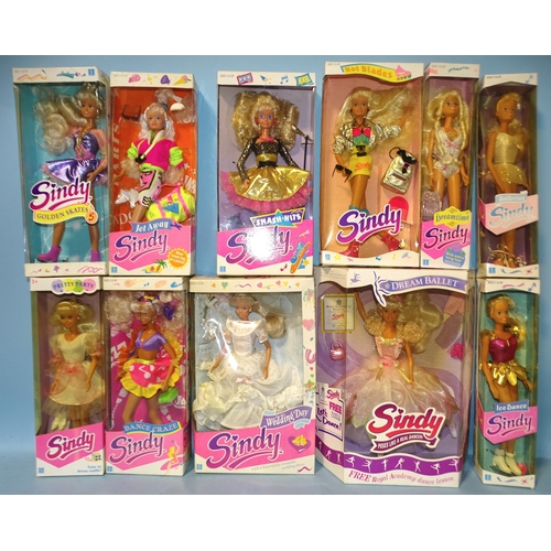 438 - Sindy, eleven boxed Hasbro dolls, including 