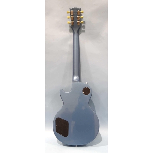 520 - A USA-made Gibson Les Paul 2016 Studio Traditional Pelham blue electric guitar numbered 150116084, i... 