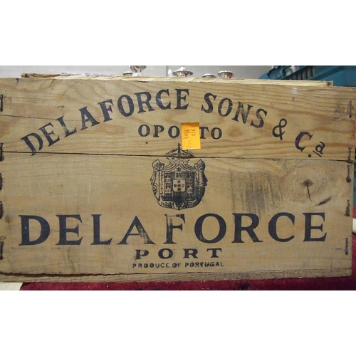 592 - Vintage Port, Delaforce & Sons, 1977, imported by Rawlings Voight Ltd, ten bottles in original w... 