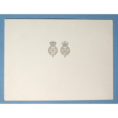 78 - An HM Queen Elizabeth II and HRH Prince Philip Christmas card for 1966, signed in black and dated 19... 