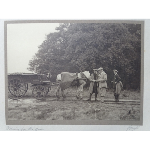 82 - Two leather and corduroy-bound albums dated 1929 and 1930, containing a total of ninety-four photogr... 