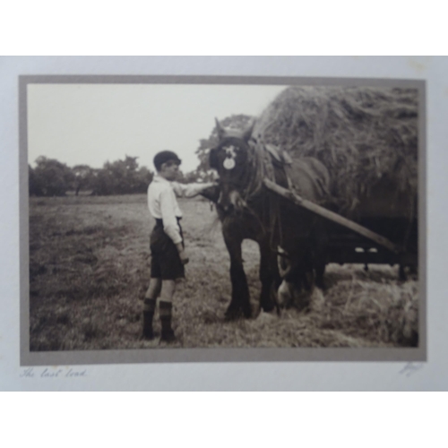 82 - Two leather and corduroy-bound albums dated 1929 and 1930, containing a total of ninety-four photogr... 