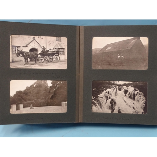 85 - Two albums of photographs, early-20th century, including 21.5 x 27cm prints of salmon fishing in Sco... 