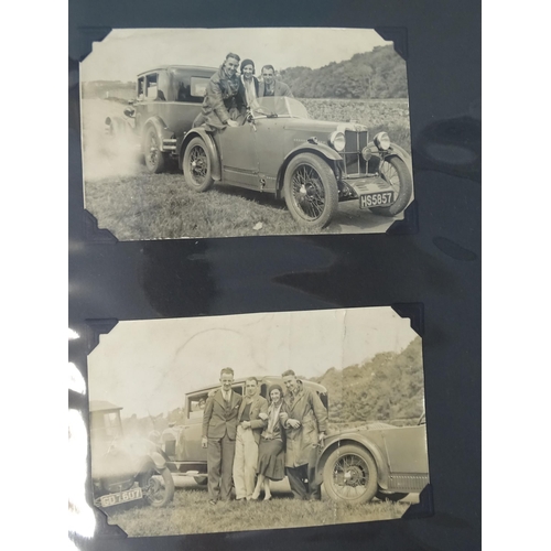 92 - Approximately 180 black and white photographs of cars, mainly small snaps, mainly early-20th century... 