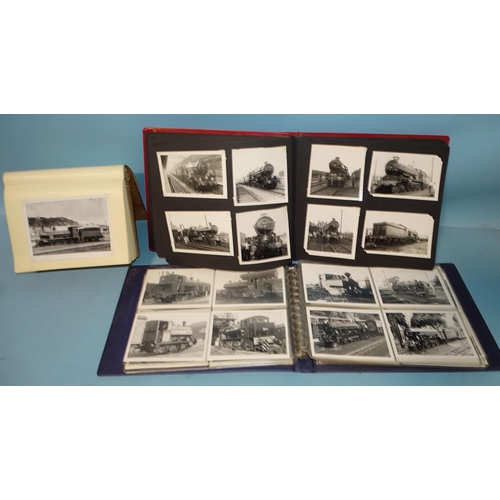 99 - Approximately 306 photographs of trains, the majority black and white and stamped L Bailey, 5 Tower ... 