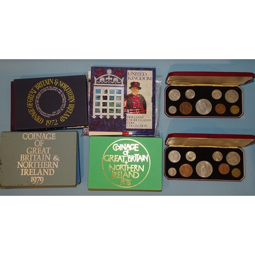 108 - Two Elizabeth II 1965 cased nine-coin sets, The Coinage of Great Britain & Northern Ireland proo... 