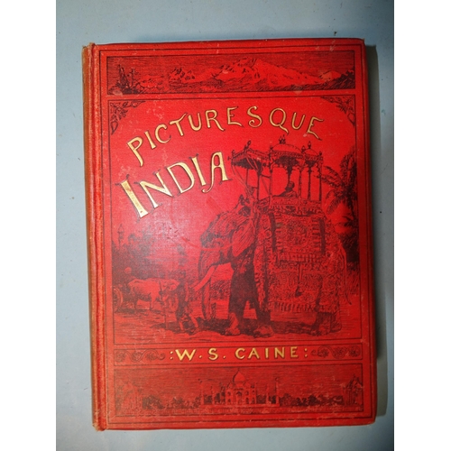 17 - Caine (W S), Picturesque India, author's inscription to 