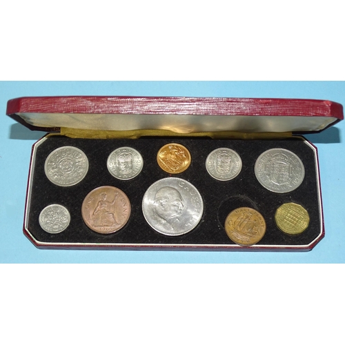 234 - An Elizabeth II 1965 ten-coin set, including gold sovereign.