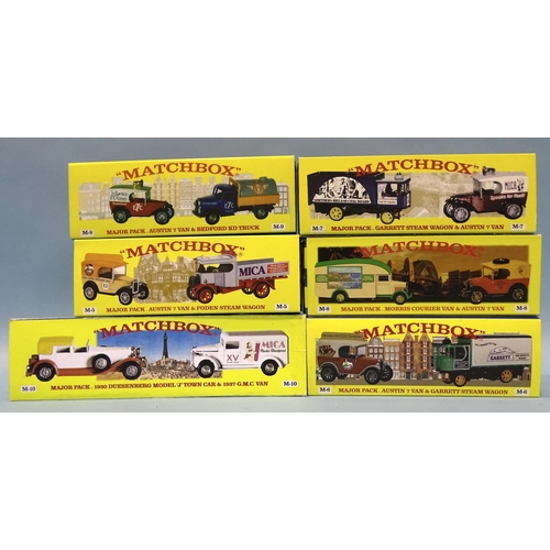 288 - Matchbox, Major Packs, Code 2 issues: M-5 to M-10, all limited-editions of 200, boxed with outer box... 