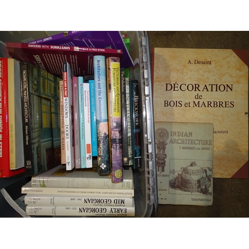 47 - A quantity of books on architecture, decorating, brickwork, etc.