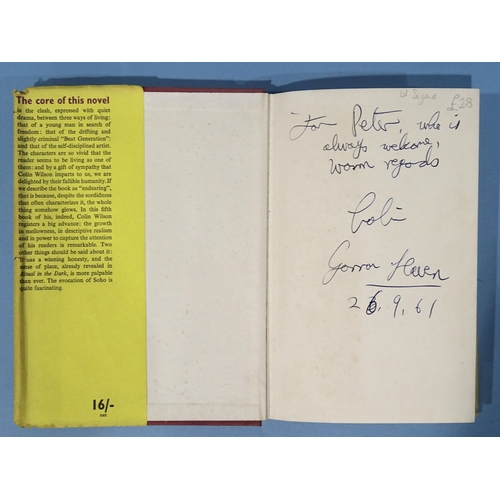 7 - Wilson (Colin), Adrift in Soho, 1st edn, signed, dedicated to 