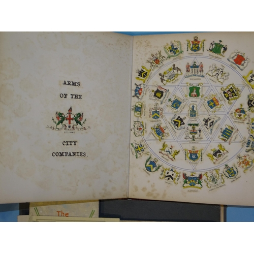 72 - A Victorian album of crests, monograms and scraps, with other ephemera.