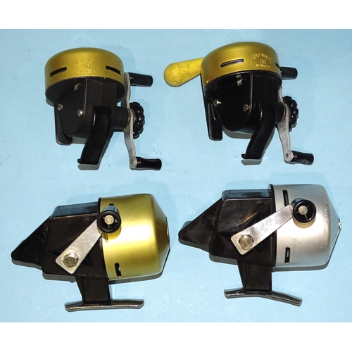 488 - Two Abu 110 closed face reels and two Abu 220 closed face reels, (4)