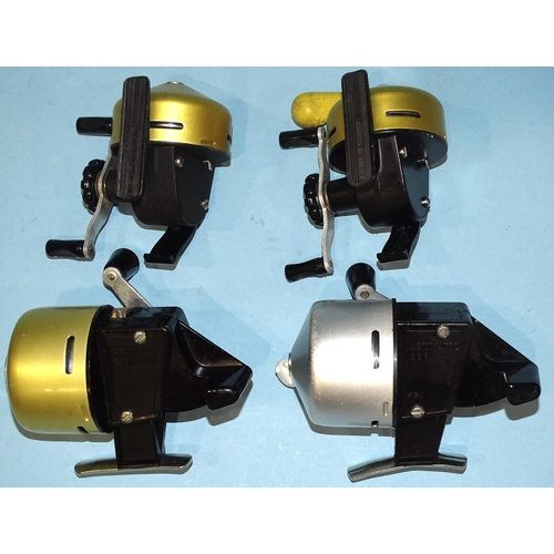 488 - Two Abu 110 closed face reels and two Abu 220 closed face reels, (4)