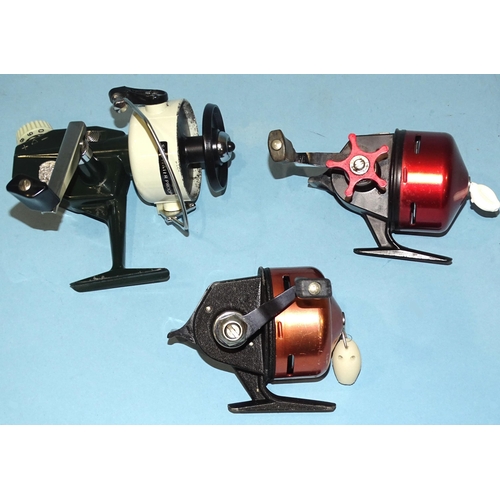 489 - An Abumatic 170 reel, a 150 reel and an Abu Cardinal 66 fixed spool spinning reel, (3).... 