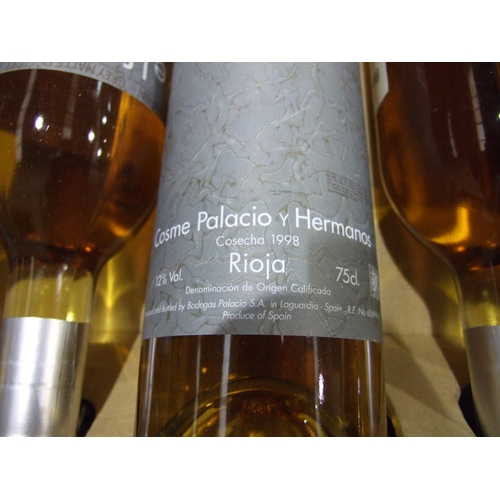 579 - Cosme Palacio Hermanos Rioja Cosecha, 1998, white wine, 12%, 75cl, twelve bottles in cardboard case,... 