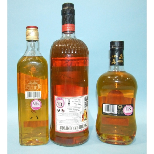 602 - Whisky, Dura Origin, 10 years, single malt, 40%, 70cl, one bottle, Johnnie Walker Red Label, 40%, 70... 