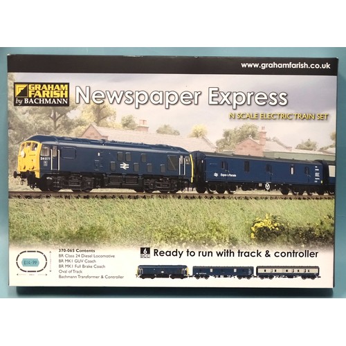 254 - Graham Farish, N gauge, Newspaper Express Set, no.370-065, (boxed).