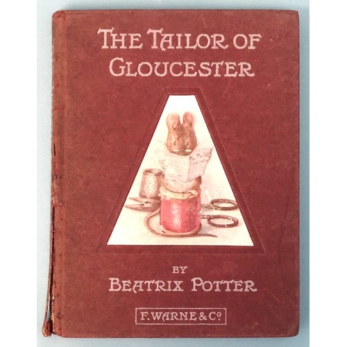 41 - Potter (Beatrix), The Tailor of Gloucester, 1st edn, 1st printing, (with date on tp and single p end... 