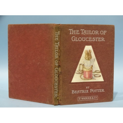 41 - Potter (Beatrix), The Tailor of Gloucester, 1st edn, 1st printing, (with date on tp and single p end... 