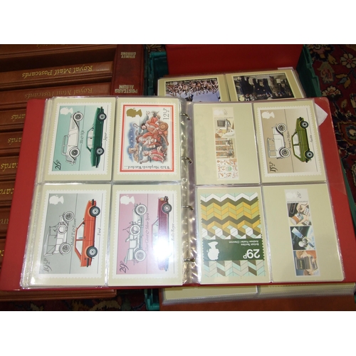 62 - A collection of stamps in twelve stock books and albums.