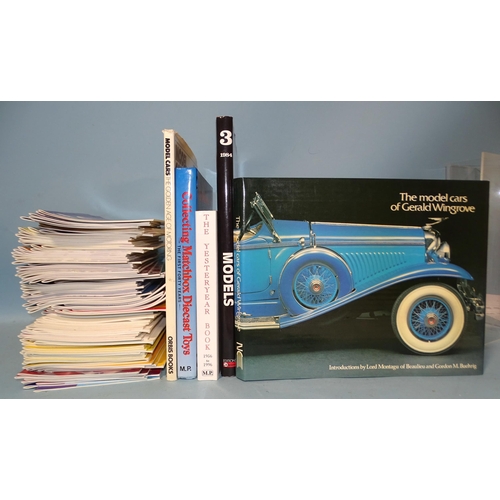 72 - The Model Cars of Gerald Wingrove, illus, dwrp, 4to, 1979; The Yesteryear Book 1956-1996 and other v... 