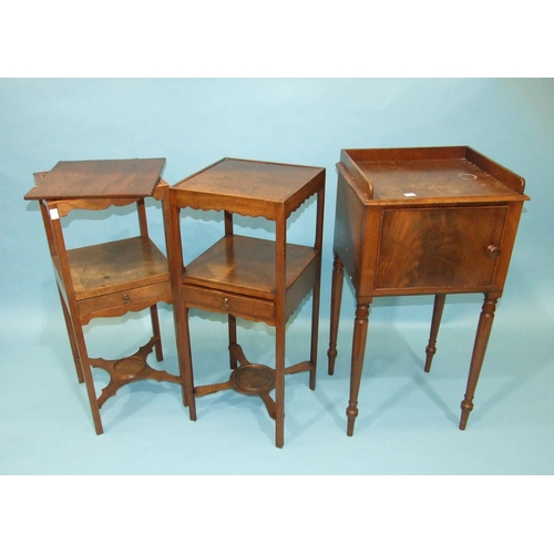 12 - *Please note, all starred lots are sold at no reserve.*A Georgian mahogany two-tier wash stand, the ... 