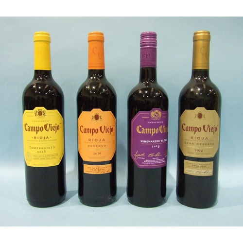 187 - Campo Viejo Rioja 'Tempranillo' 2021, six bottles, 'Reserva' 2017, two bottles, Wine Makers Blend 20... 