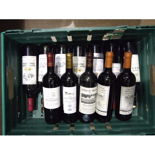 188 - Bordeaux, twelve bottles, including Chateau Fonroque 2016, Mazeyres 2016 Pomerol, Meyney 2013, St Es... 