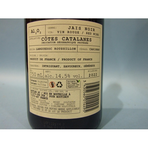 204 - Jais Noir Al2O3 Roussillon 2022 Cotes Catalanes red wine, 14.5% vol, 750ml, six bottles, (6).... 