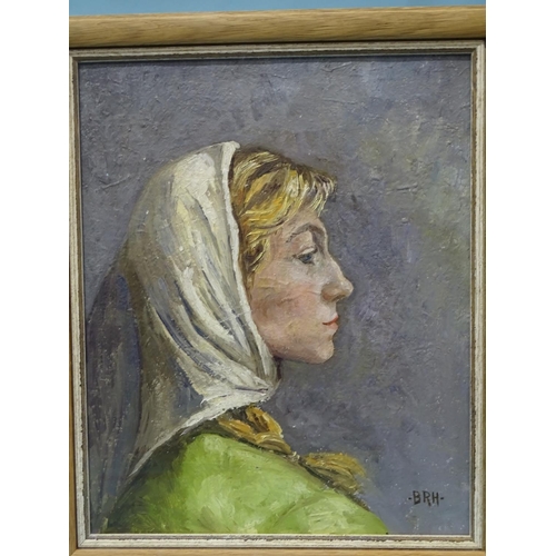 48 - F Goulding? PORTRAIT OF A WOMAN WITH HEAD RESTING ON HAND Oil on canvas, 59 x 48cm and another mid-2... 