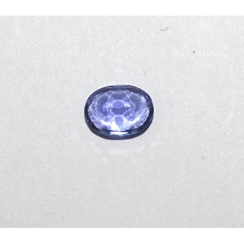 811 - A loose oval-cut Tanzanite with Tanzanite Foundation certificate numbered TF01419, stating: Natural ... 