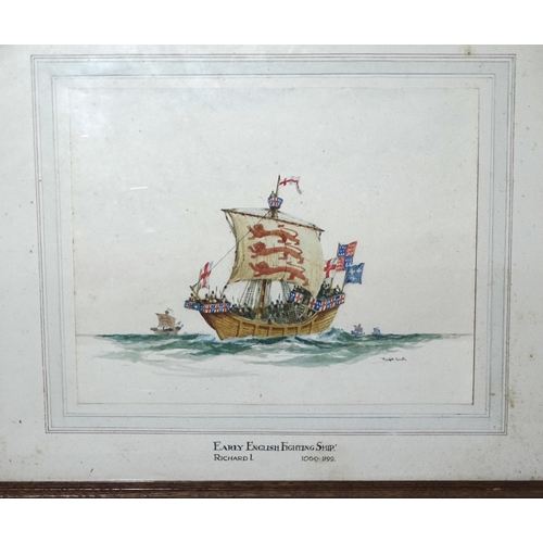 30 - Rob. H Smith (19th/20th century), a collection of seven signed watercolours depicting various Englis... 