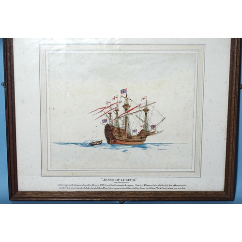 30 - Rob. H Smith (19th/20th century), a collection of seven signed watercolours depicting various Englis... 