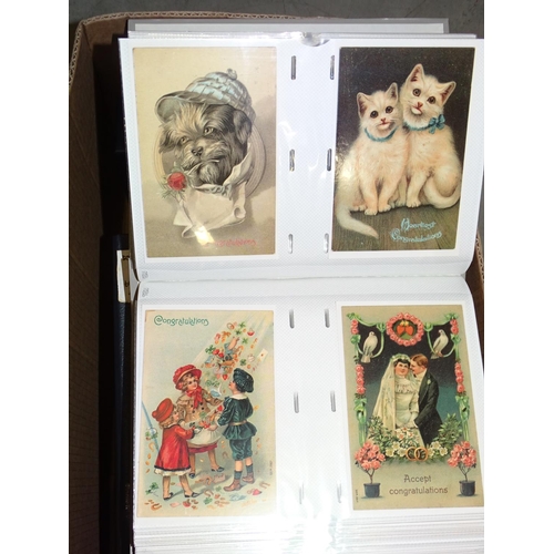 5 - Nine albums of modern postcards, mainly reproduction advertising posters.