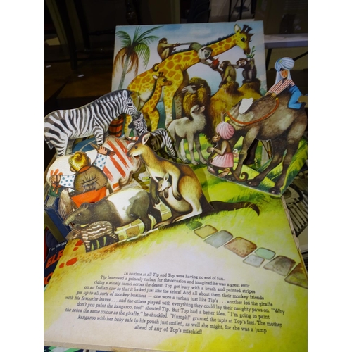 52 - 'Tip and Top at the Zoo', a pop-up children's book, five Enid Blyton dust-wrapped books, mainly 1960... 