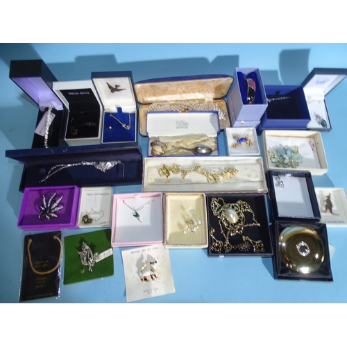 81 - A quantity of costume jewellery, all boxed.