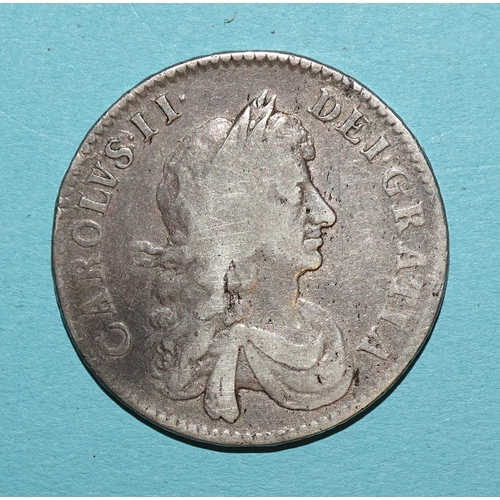 100 - Charles II (1660-1685), a 1670 half-crown.