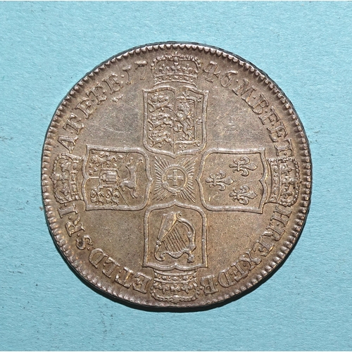 76 - George II (1727-1760), a 1746 half-crown, 'LIMA' below bust.