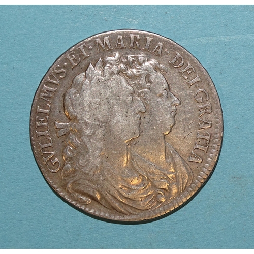 79 - William & Mary (1688-1694), 1689 half-crown.