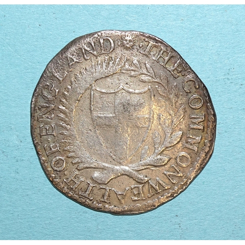 85 - The Commonwealth (1649-1660), a hammered silver 1653 shilling.