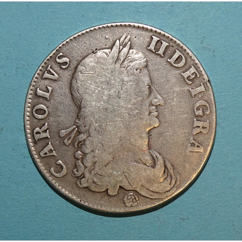 95 - Charles II (1660-1685), a 1662 crown, (rose below).