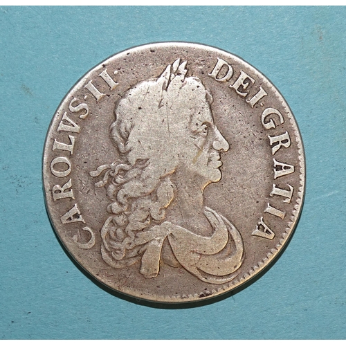 96 - Charles II (1660-1685), a 1666 crown.