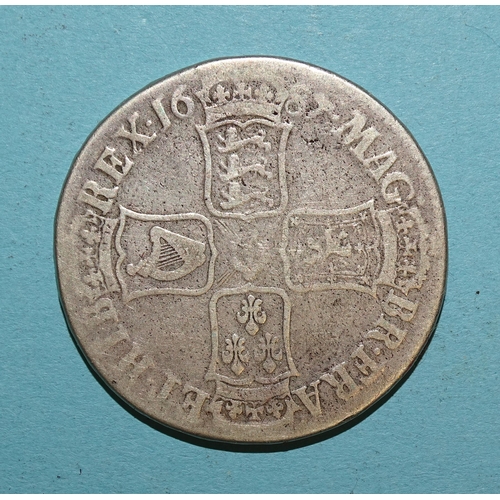 97 - James II (1685-1688), a 1687 crown.